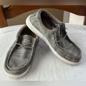 Hey Dude Wally Youth Linen Stone 130130704 US Youth 5 Women's 6 - EU 37